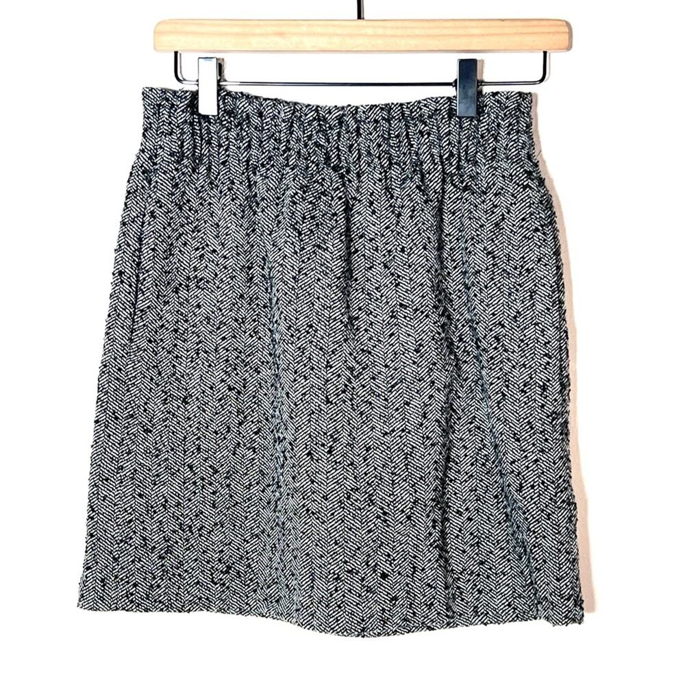 J. Crew gray and black A line skirt size 0 B164